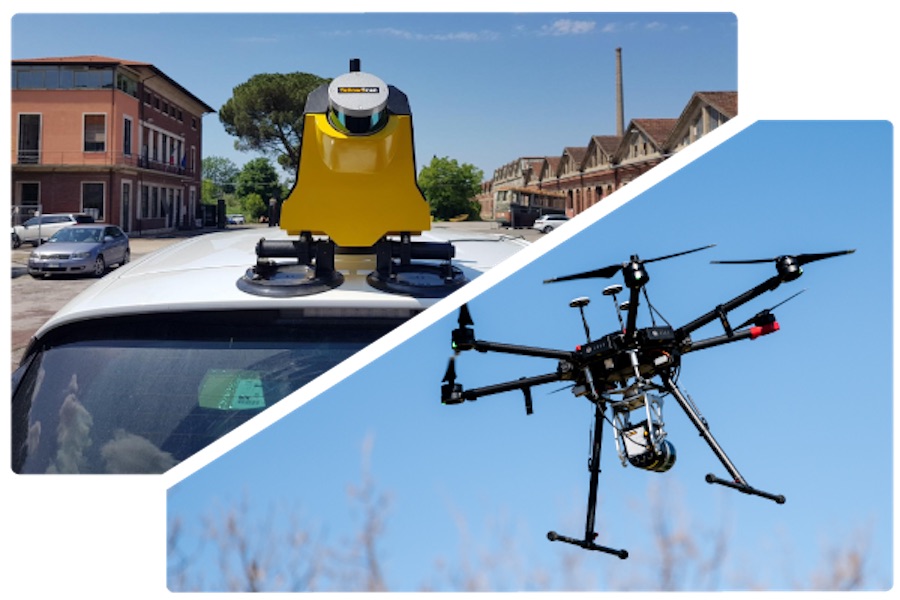 MicroGeo ha realizzato in collaborazione con la società francese YellowScan il Sistema Fly &amp; Drive